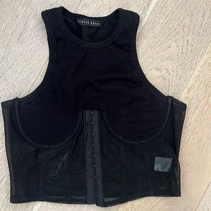 Brooklyn karma mesh corset top